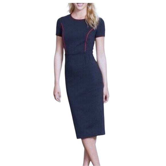 Boden Dresses & Skirts - Boden Navy Dress with Red Piping